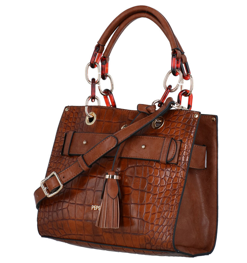 Pepe Moll Cognac Handtas in kunstleer (283580)