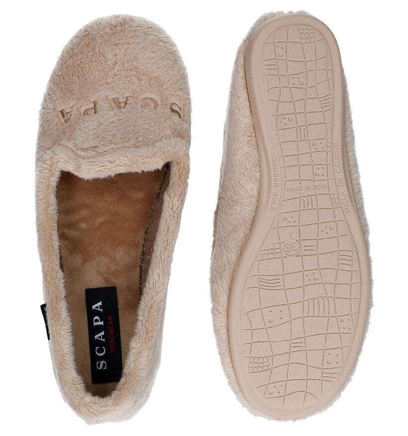 Scapa Pantoufles fermées en Beige pour femmes (332659)