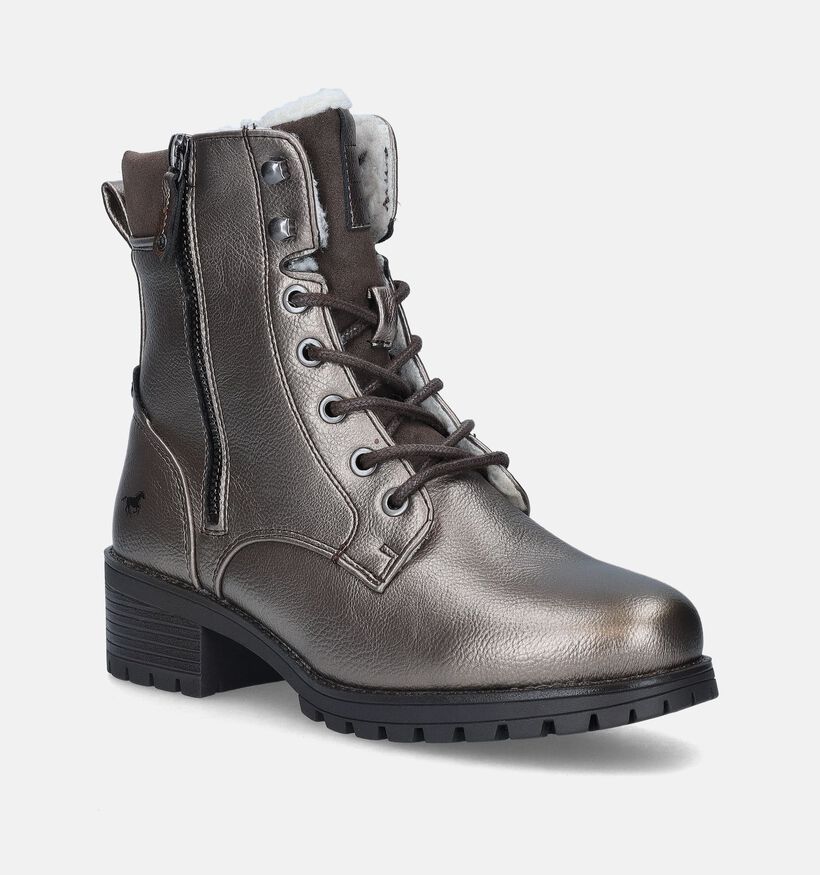 Mustang Gouden Veterboots voor dames (347381)