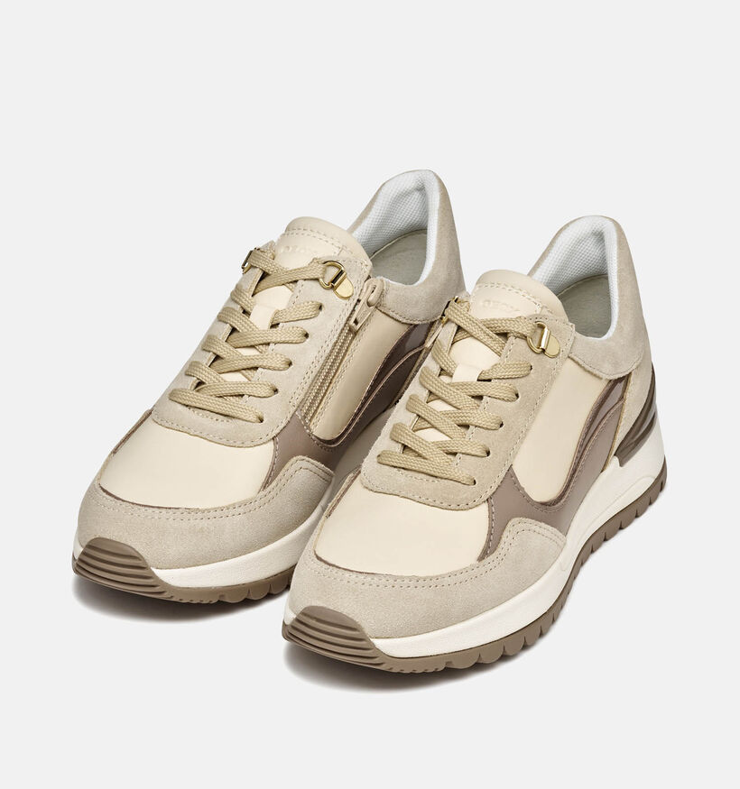 Geox Desya Baskets habillées en Beige pour femmes (360132) - pour semelles orthopédiques