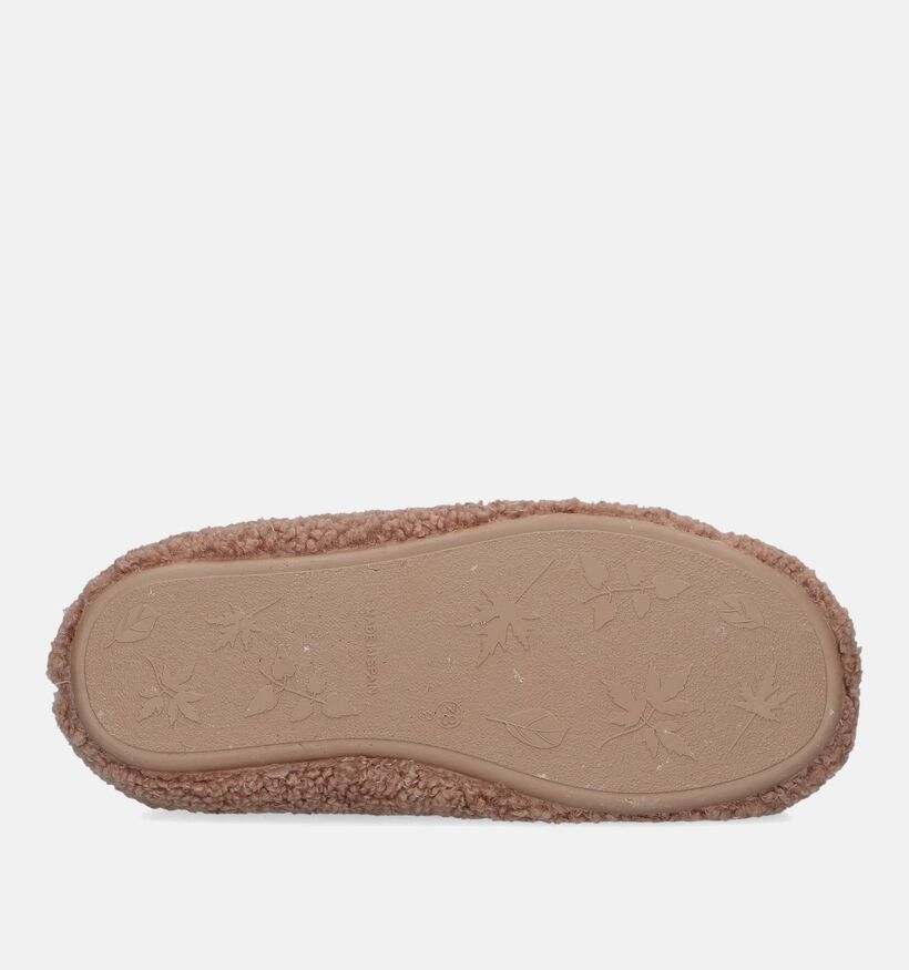 Scapa Pantoufles Teddy en Écru pour femmes (332652)