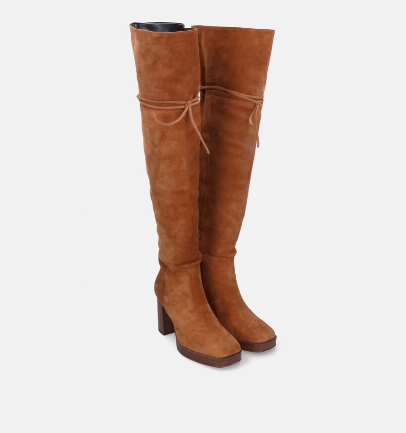 Signatur Beverly Cognac Overknees voor dames (317143)