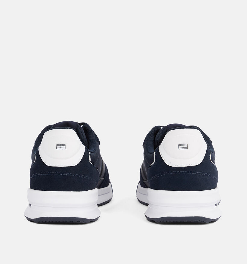 Tommy Hilfiger Retro Runner Mix Blauwe Veterschoenen voor heren (349720) - geschikt voor steunzolen