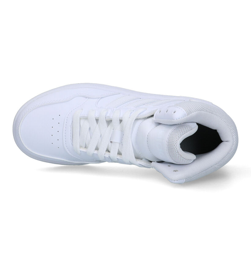 adidas Hoops mid 3.0 Witte Sneakers voor jongens, meisjes (324164)