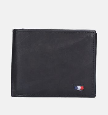 Euro-Leather Portemonnees Zwart/Bruin