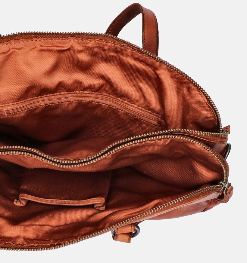Bear Design Sac à bandoulière en Cognac pour femmes (358878)