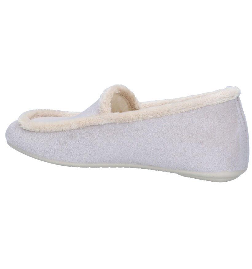 Torfs Home Pantoufles fermées en Gris pour femmes (317495)