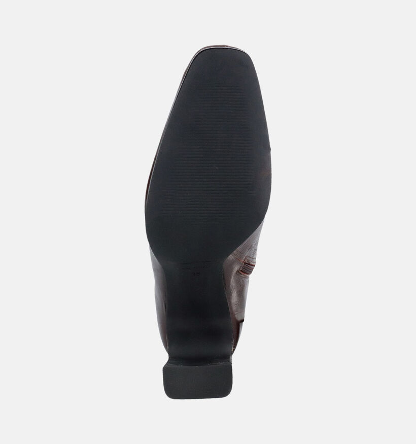 Laurent David Taty Bottines en Brun fonc&eacute; pour femmes (381276)