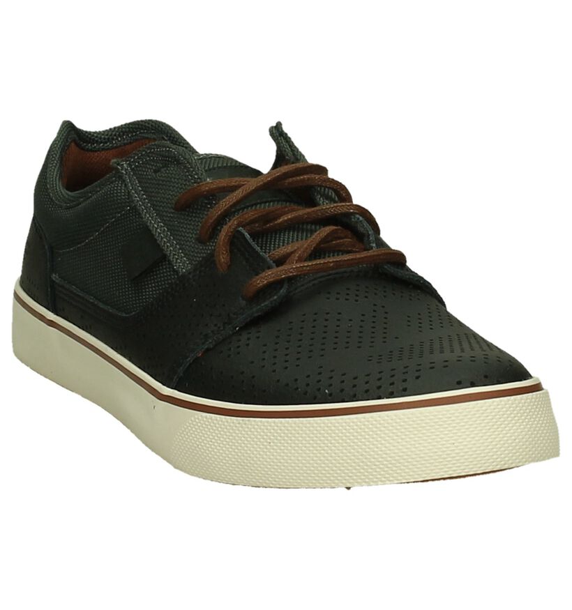 DC Shoes Zwarte Skateschoenen in leer (200479)