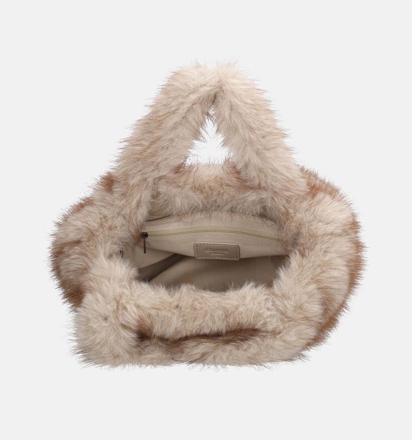Charm London Antarctica Fluffy Beige Handtas voor dames (380952)