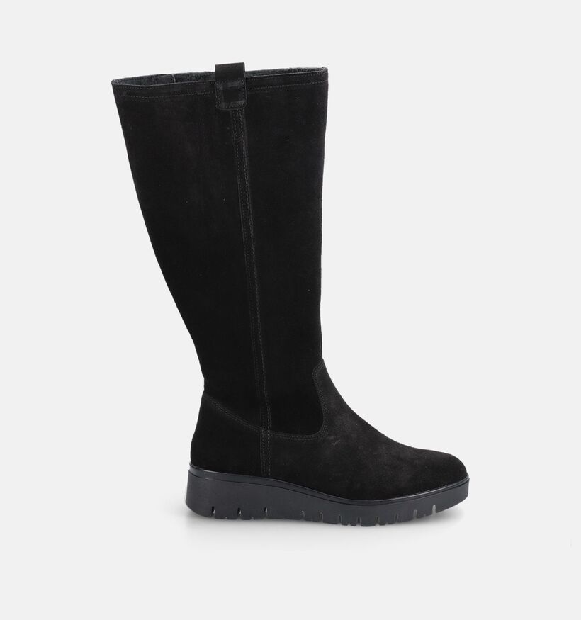 Solemade Koa Bottes hautes en Noir pour femmes (380004) - pour semelles orthop&eacute;diques