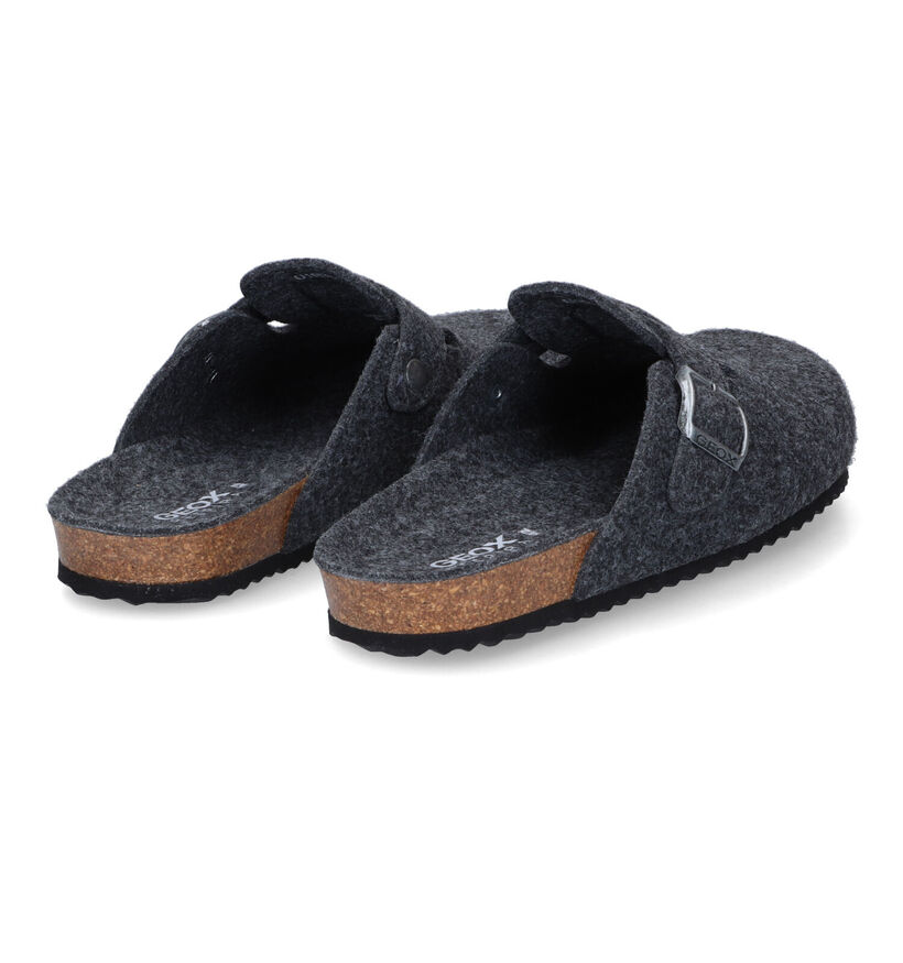 Geox Ghita Grijze Pantoffels in stof (313683)