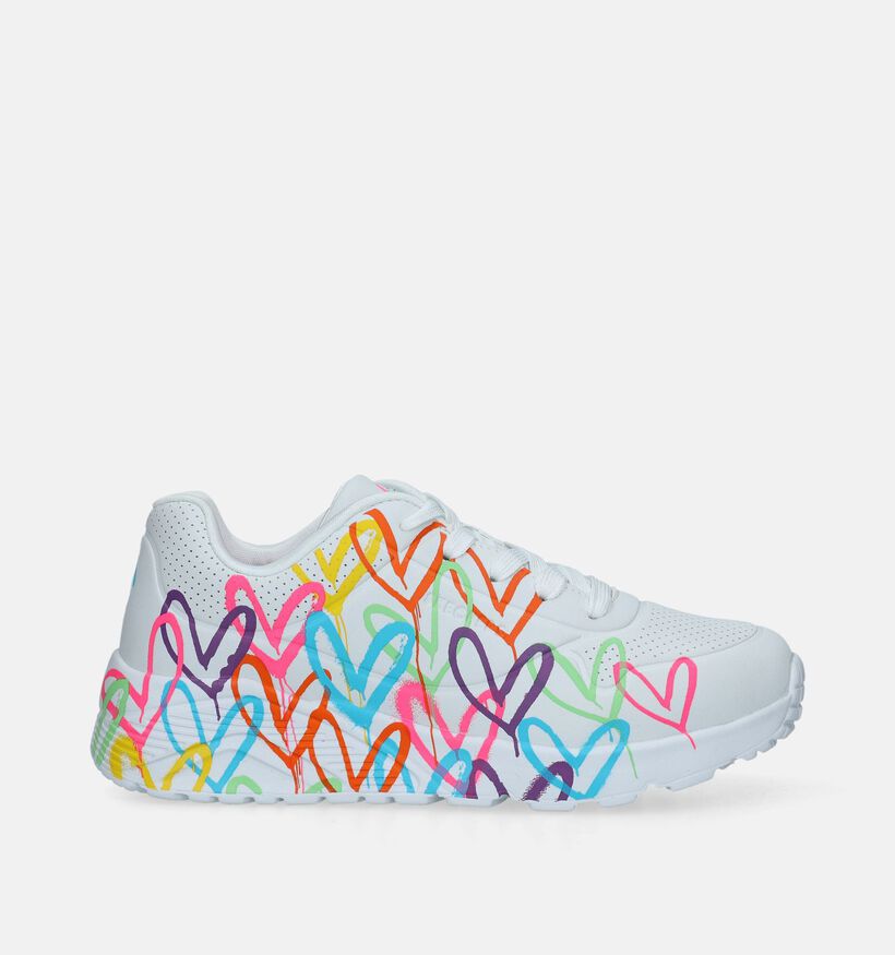 Skechers X Jgoldcrown Uno Lite Baskets en Blanc pour filles (350338) - pour semelles orthopédiques