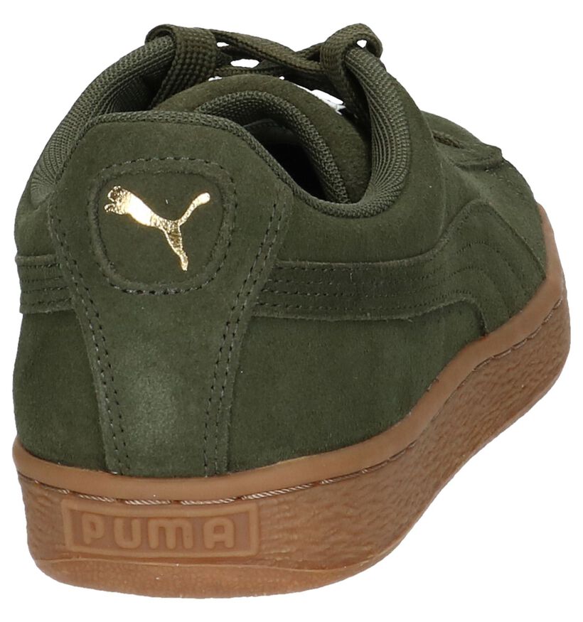 Puma Suede Classic Donker Groene Sneakers in nubuck (221714)