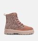 STONES and BONES Blesa Roze Glitter Veterboots voor meisjes (361969) - geschikt voor steunzolen