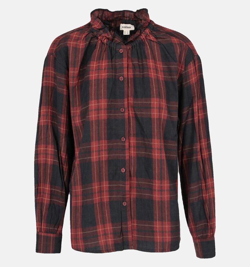 The Korner Donkerrode Blouse voor dames (382190)