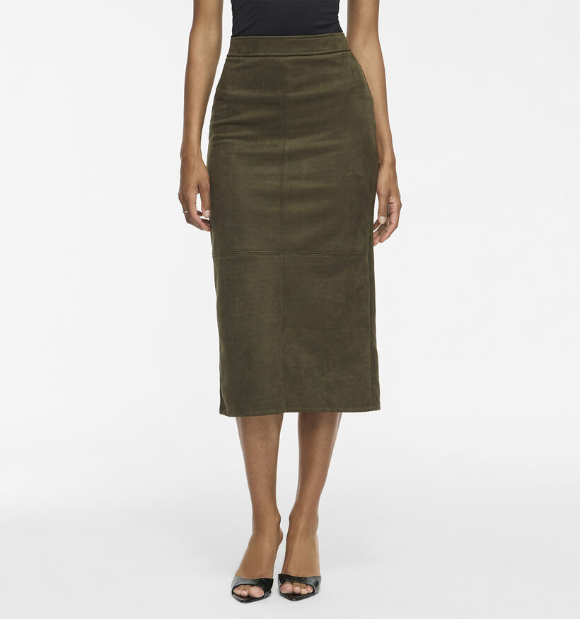 Vila Amira Donkergroene Midi-Rok voor dames (379745)