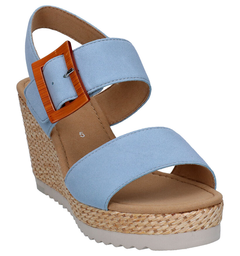 Gabor Blauwe Sandalen in nubuck (287798)