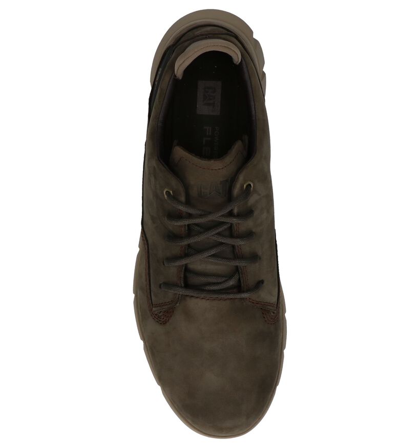 Kaki Casual Veterschoenen Caterpillar Camberwell in nubuck (225472)