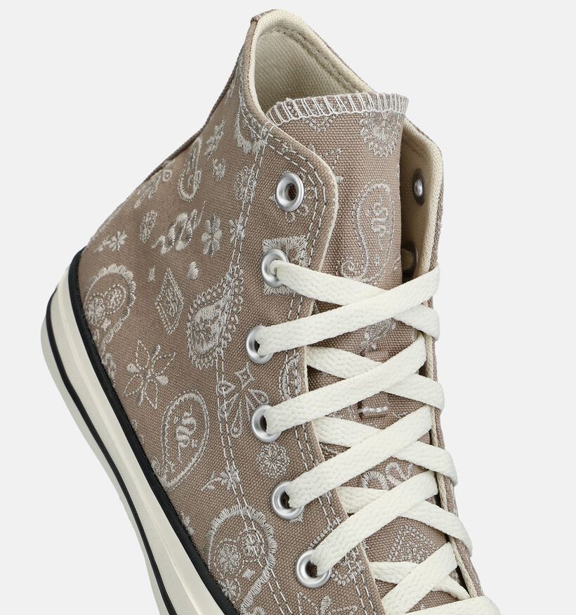 Converse Chuck Taylor All Star Paisley Pop Lichtbruine Sneakers voor dames (376043) - geschikt voor steunzolen