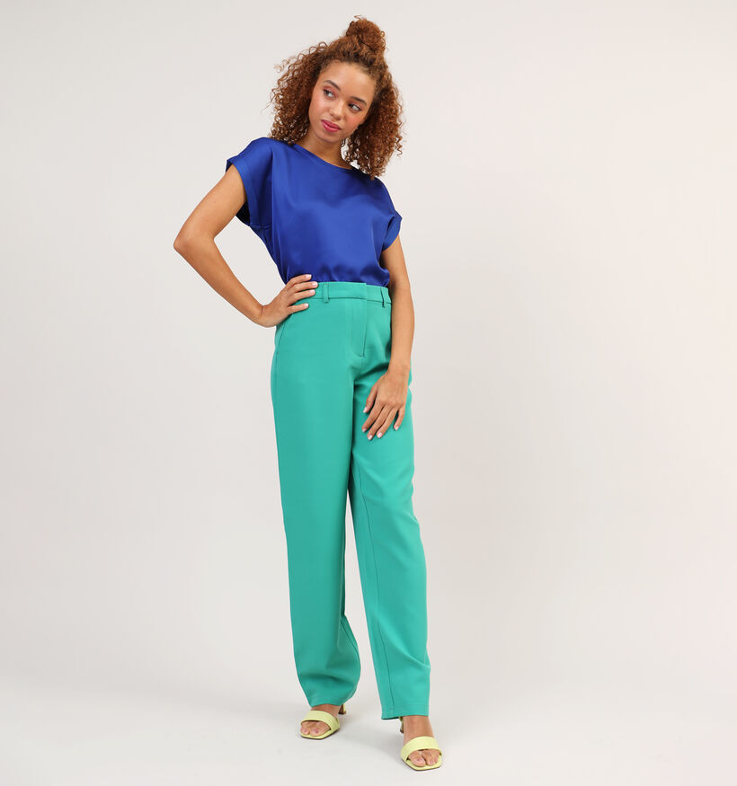 Vila Vikamma Pantalon classique en Vert pour femmes (323712)