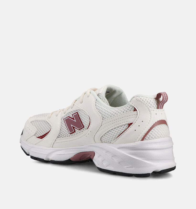 New Balance 530 Witte/Donkerroze Sneakers voor meisjes (366211) - geschikt voor steunzolen
