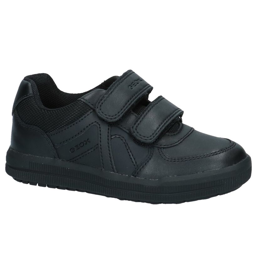 Geox Zwarte Sneakers in leer (254537)