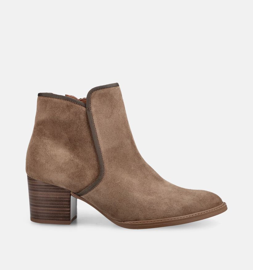 Gabor Comfort Taupe Enkellaarzen met Hak voor dames (380080)