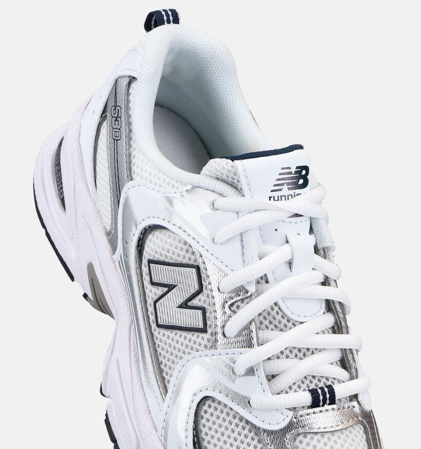 New Balance 530 Baskets basses en Blanc pour filles (375130) - pour semelles orthop&eacute;diques