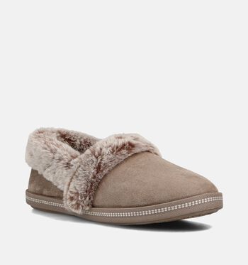 Skechers Memory Foam Low Pantoffels Taupe
