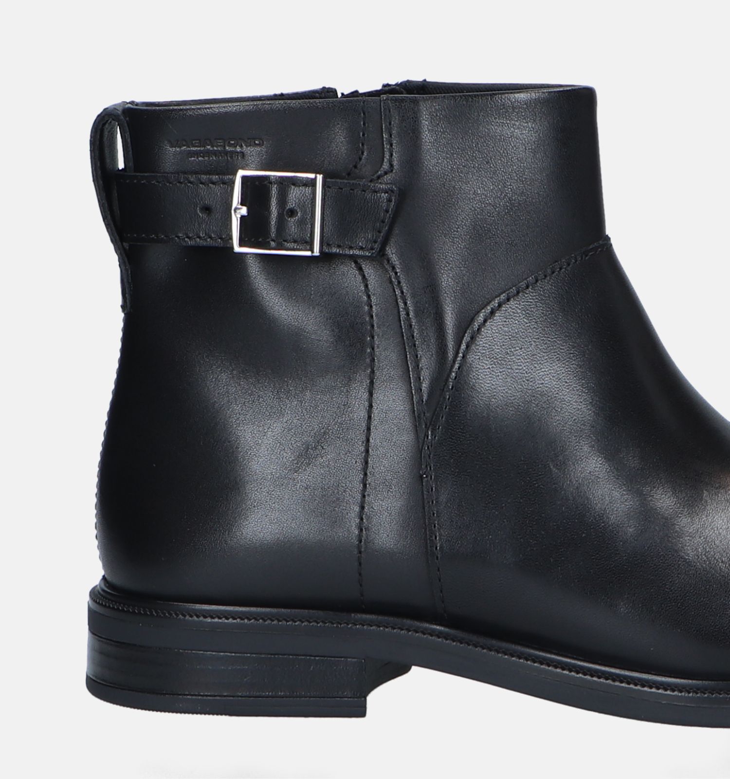 Vagabond Frances Zwarte Platte enkellaarsjes Dames Enkellaarsjes Online op TORFS.BE