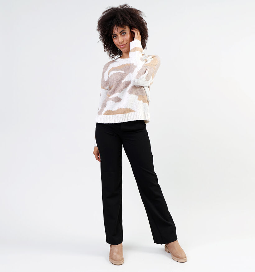 Vila Jemma Pull tricoté en Brun pour femmes (346384)