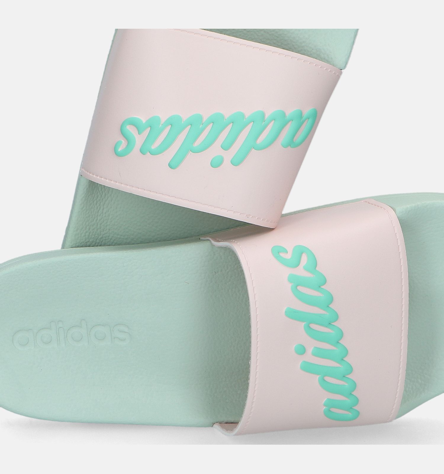Adidas slippers mintgroen discount