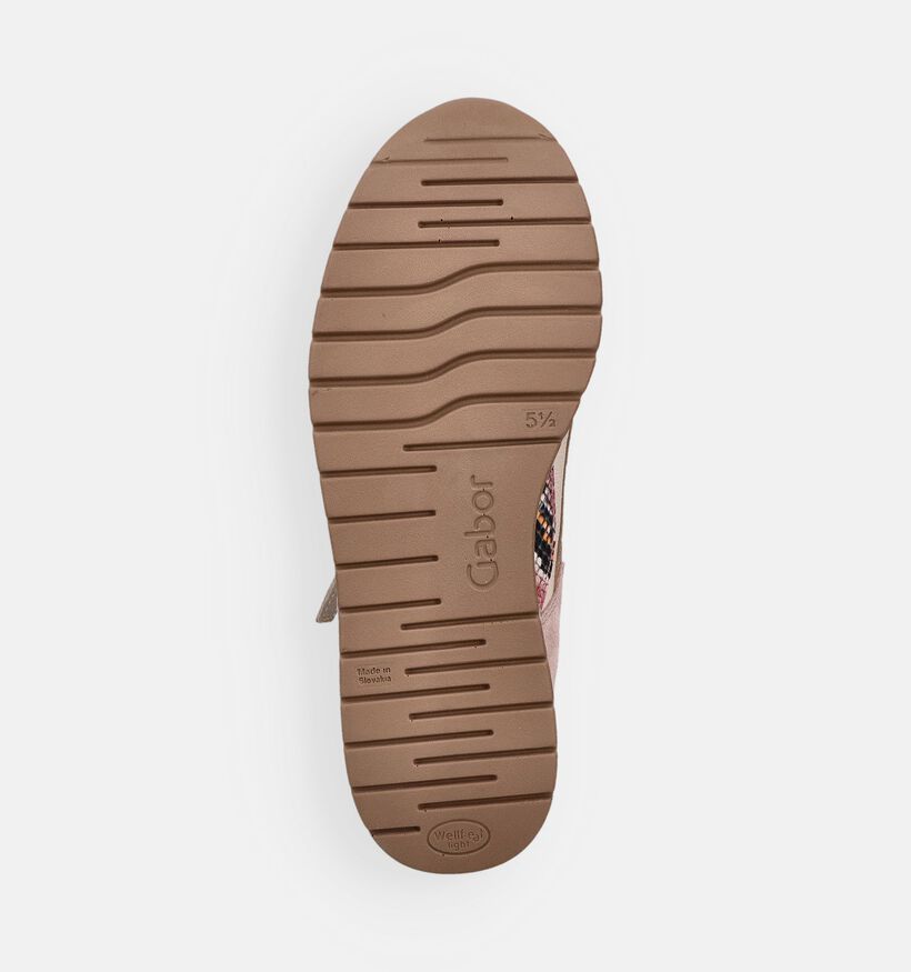 Gabor Beige Sneakers voor dames (371146) - geschikt voor steunzolen