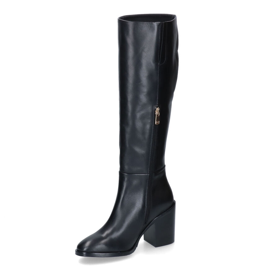 Tommy Hilfiger Flag Stud Zwarte Laarzen in leer (310729)