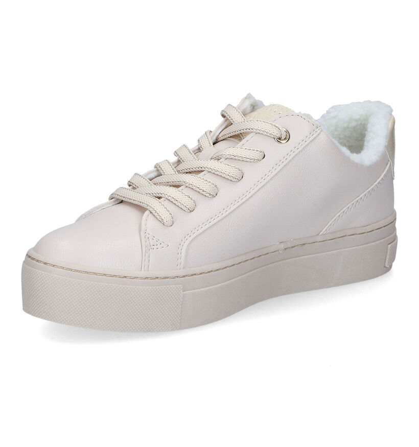 Marco Tozzi Beige Sneakers voor dames (312941) - geschikt voor steunzolen