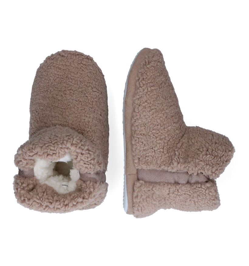 Torfs Home Pantoufles fermées en Taupe pour femmes (299835)