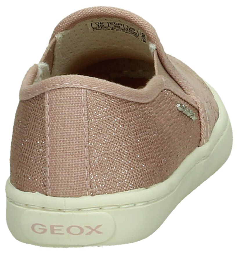 Geox Chaussures slip-on en Beige clair en textile (265765)