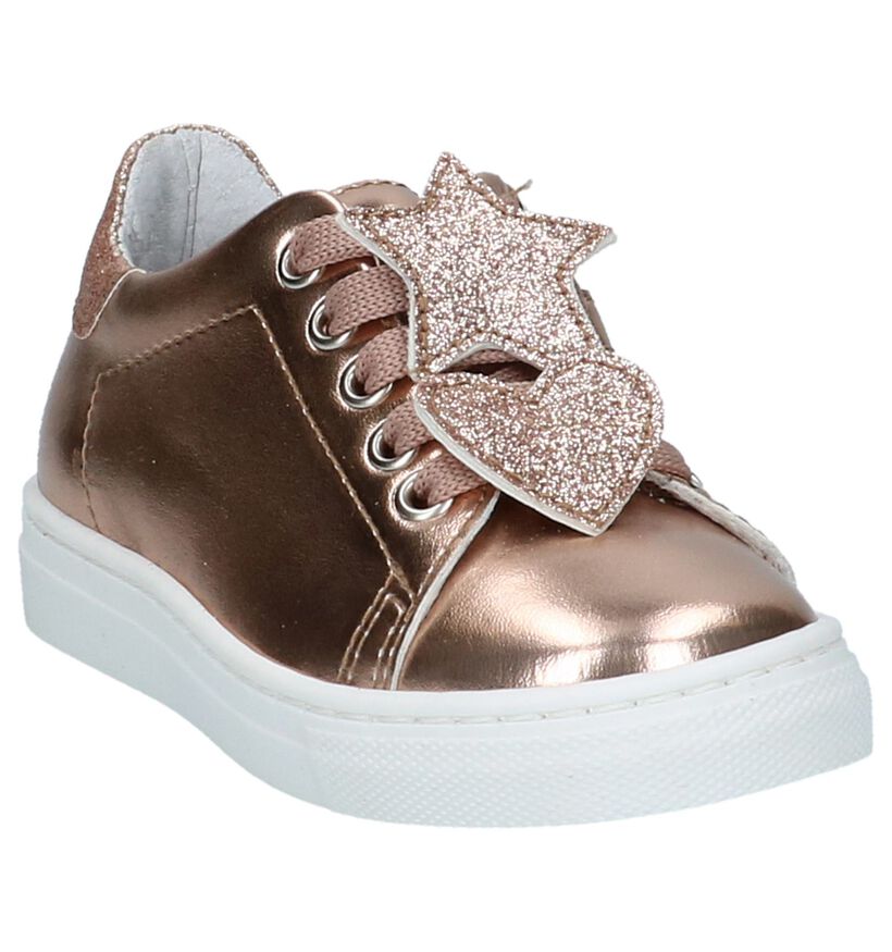 Rose Gold K3 Rits & Veter Schoenen in kunstleer (213081)