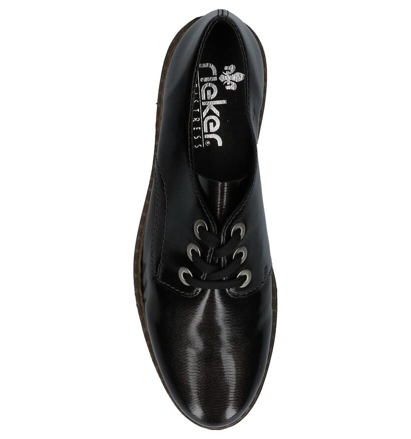Rieker Chaussures à lacets en Gris foncé en cuir (222522)