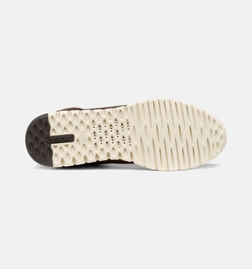 Geox Flextridezero Plus Donkerbruine Schoenen met Elastiek voor heren (376362) - geschikt voor steunzolen