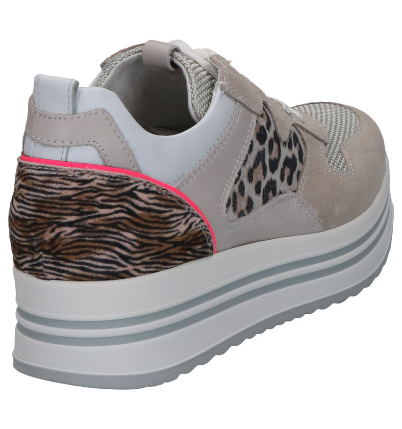 NeroGiardini Baskets casual en Gris clair en cuir (270585)