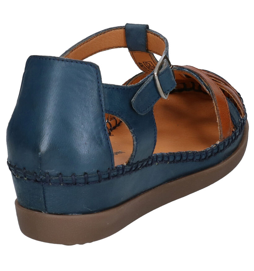 Hush Puppies Blauwe Sandalen in leer (296520)