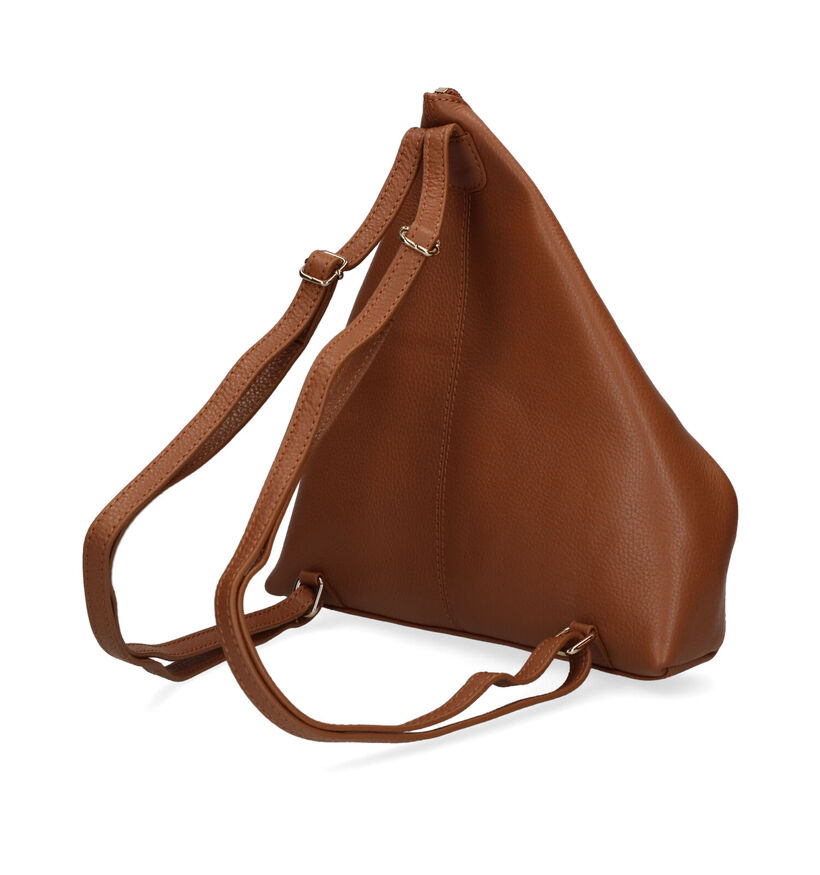 Crinkles Cognac Rugzakje voor dames (309302)