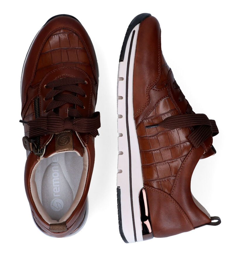 Remonte Baskets casual en Marron en cuir (298049)