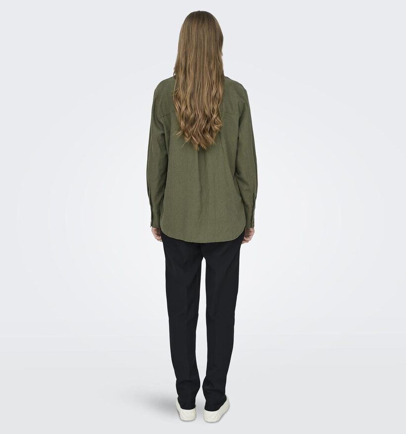 JDY Say Kaki Linnen hemd voor dames (351345)