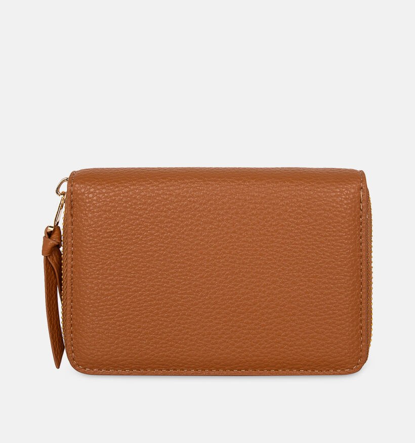 Laurent David Cognac Portemonnee met Rits voor dames (381572)
