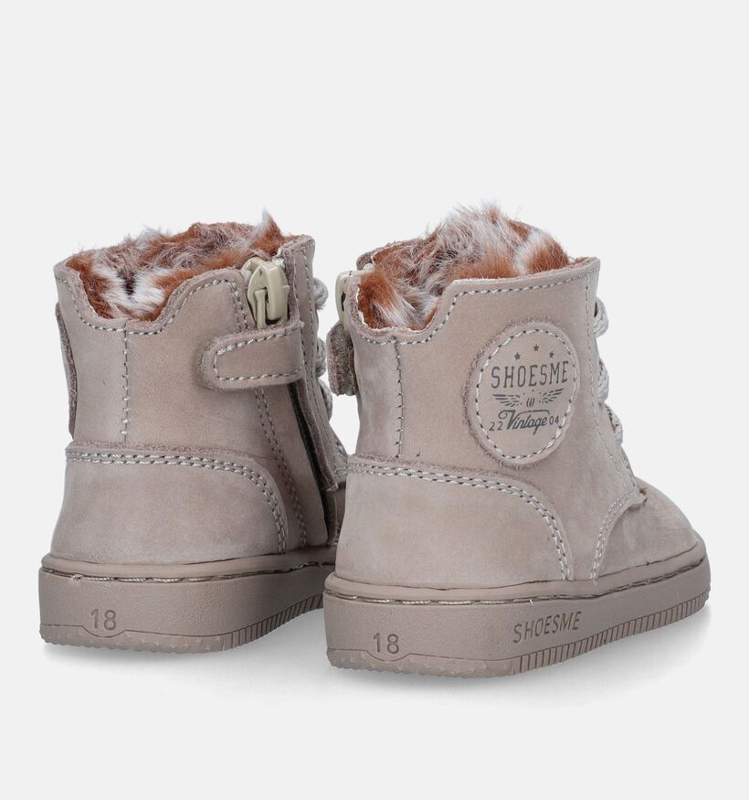 Shoesme Taupe Babyboots voor jongens, meisjes (331398)