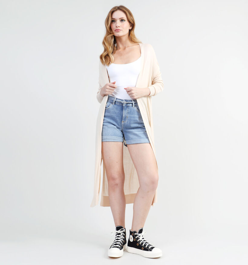 comma Ecru Maxi Cardigan voor dames (327353)