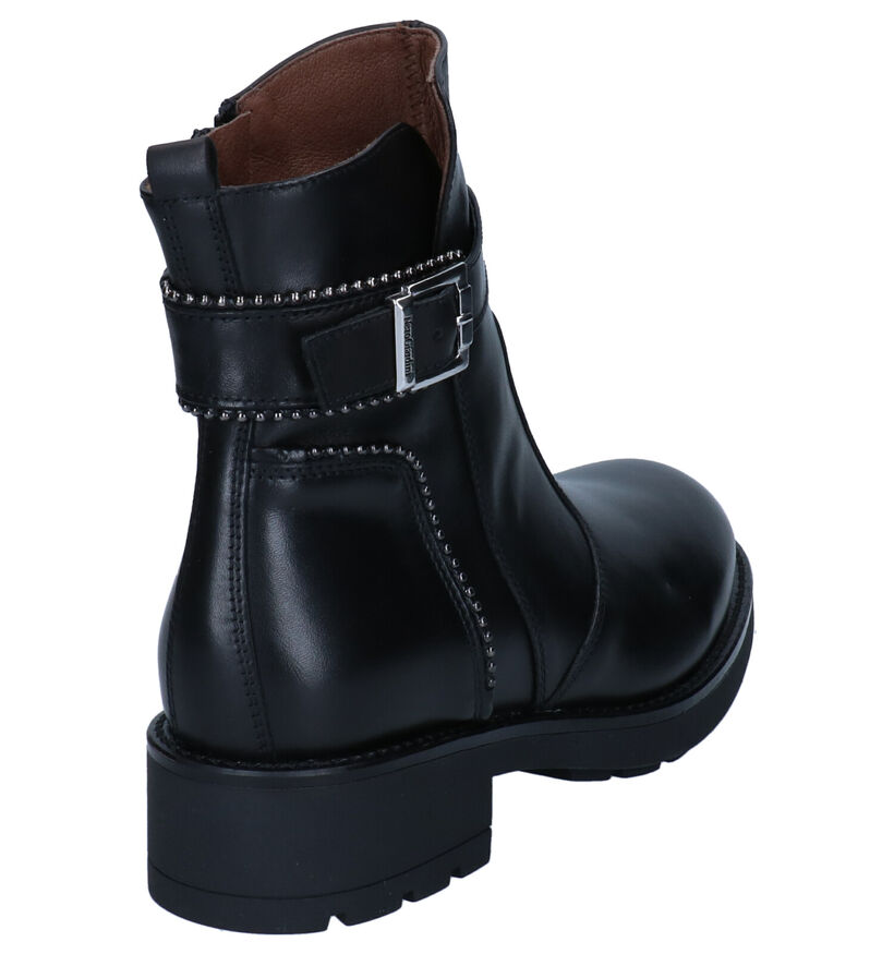 NeroGiardini Bottines motardes en Noir en cuir (296594)